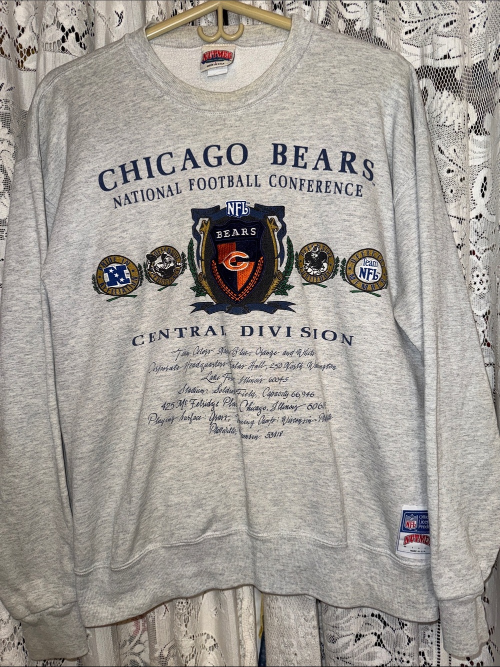 Chicago Bears Gray Crewneck Sweatshirt - NFL